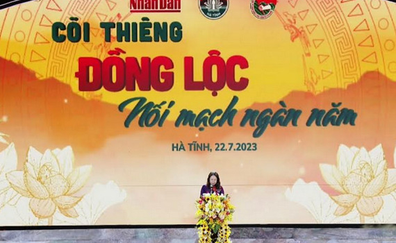 Chương tr&igrave;nh nghệ thuật &ldquo;C&otilde;i thi&ecirc;ng Đồng Lộc - nối mạch ng&agrave;n năm"