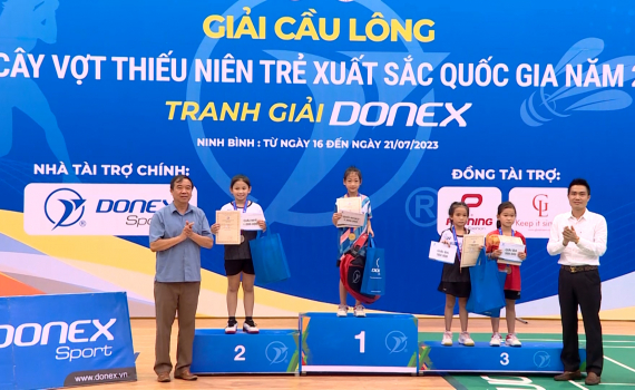 Bế mạc Giải Cầu l&ocirc;ng c&aacute;c c&acirc;y vợt thiếu ni&ecirc;n, trẻ xuất sắc quốc gia năm 2023