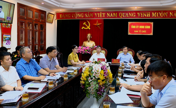 Hội nghị trực tuyến to&agrave;n quốc qu&aacute;n triệt, triển khai thực hiện c&aacute;c văn bản mới của Trung ương về c&ocirc;ng t&aacute;c Tổ chức x&acirc;y dựng Đảng