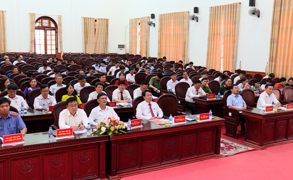 Y&ecirc;n M&ocirc; khai mạc kỳ họp thứ 11, HĐND huyện kh&oacute;a XIV