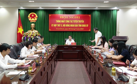 Thống nhất c&ocirc;ng t&aacute;c tuy&ecirc;n truyền Kỳ họp thứ 15, HĐND tỉnh kh&oacute;a XV