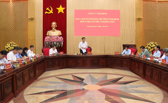 Hội nghị lần thứ 14 Ban Chấp h&agrave;nh Đảng bộ tỉnh (kh&oacute;a XXII)