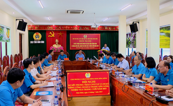 Cụm thi đua Li&ecirc;n đo&agrave;n Lao động 9 tỉnh khu vực Đồng bằng s&ocirc;ng Hồng triển khai nhiệm vụ 6 th&aacute;ng cuối năm