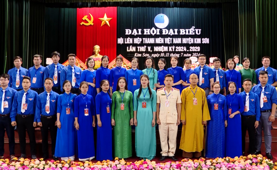 Đại hội Hội Li&ecirc;n hiệp Thanh ni&ecirc;n huyện Kim Sơn, nhiệm kỳ 2024-2029