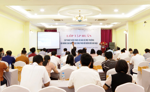 Bế mạc lớp tập huấn kiến thức bảo vệ m&ocirc;i trường