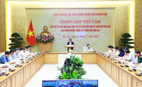 Thủ tướng Phạm Minh Ch&iacute;nh chủ tr&igrave; Phi&ecirc;n họp thứ t&aacute;m, Ban Chỉ đạo Cải c&aacute;ch h&agrave;nh ch&iacute;nh của Ch&iacute;nh phủ