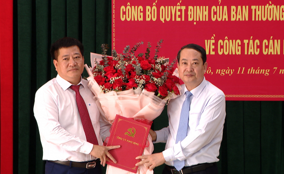 C&ocirc;ng bố Quyết định của Ban Thường vụ Tỉnh ủy về c&ocirc;ng t&aacute;c c&aacute;n bộ tại Y&ecirc;n M&ocirc;