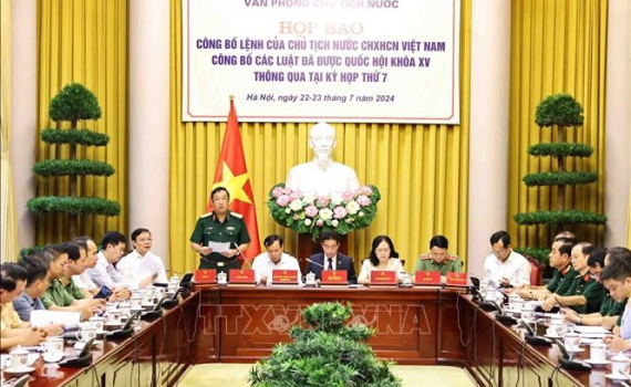 C&ocirc;ng bố Lệnh của Chủ tịch nước về s&aacute;u luật vừa được Quốc hội th&ocirc;ng qua