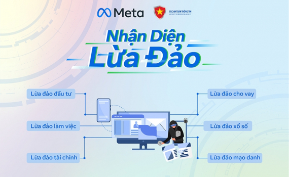 Cục An to&agrave;n th&ocirc;ng tin v&agrave; Meta ph&aacute;t động chiến dịch &ldquo;Nhận diện lừa đảo"
