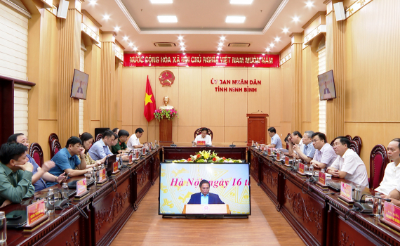 Hội nghị trực tuyến th&uacute;c đẩy giải ng&acirc;n vốn đầu tư c&ocirc;ng năm 2024