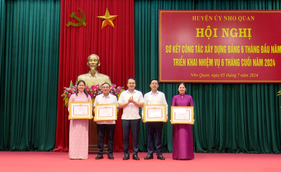 Huyện ủy Nho Quan triển khai nhiệm vụ 6 th&aacute;ng cuối năm