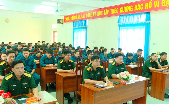 Khai mạc lớp bồi dưỡng chuy&ecirc;n m&ocirc;n nghiệp vụ cho Ch&iacute;nh trị vi&ecirc;n ph&oacute; Ban CHQS cấp x&atilde;