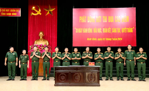 Ph&aacute;t động đợt thi đua cao điểm ch&agrave;o mừng Đại hội thi đua Quyết thắng lực lượng vũ trang Qu&acirc;n khu 3 giai đoạn 2019-2024