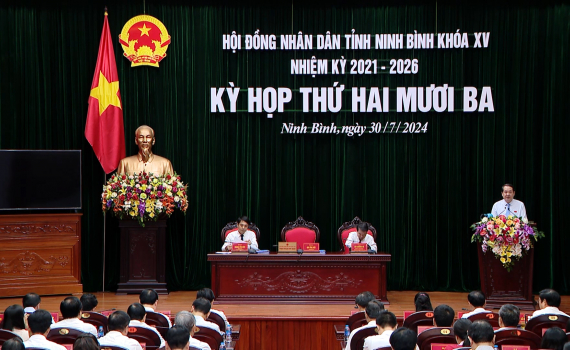 Kỳ họp thứ hai mươi ba, HĐND tỉnh Ninh B&igrave;nh kh&oacute;a XV