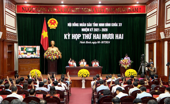Kỳ họp thứ 22, HĐND tỉnh Ninh B&igrave;nh kh&oacute;a XV: Thảo luận tại hội trường v&agrave; bế mạc kỳ họp