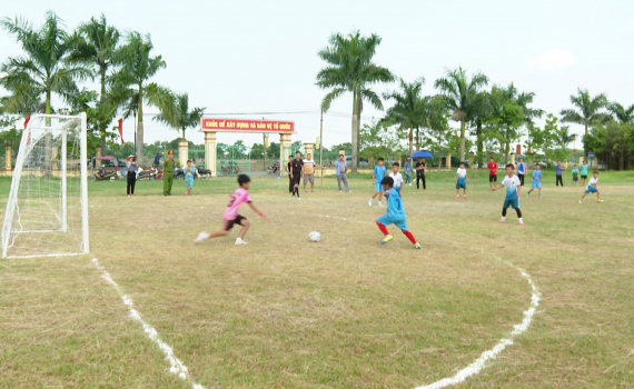V&ograve;ng chung kết Giải B&oacute;ng đ&aacute; nhi đồng huyện Y&ecirc;n M&ocirc; năm 2024