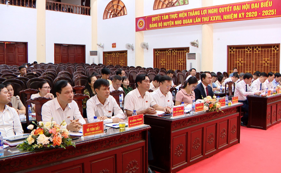 Kỳ họp thứ mười ch&iacute;n, HĐND huyện Nho Quan kh&oacute;a X