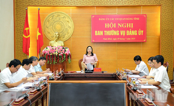 Ban Thường vụ Đảng ủy c&aacute;c cơ quan Đảng tỉnh tổ chức hội nghị lần thứ nhất