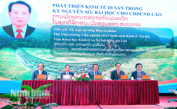 Khai mạc Hội thảo quốc tế "Ph&aacute;t triển kinh tế di sản - Kinh nghiệm của Việt Nam v&agrave; L&agrave;o"