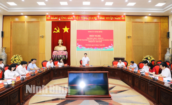 Thường trực Tỉnh ủy duyệt chương tr&igrave;nh, nội dung Đại hội đại biểu Đảng bộ c&aacute;c cơ quan Đảng tỉnh, nhiệm kỳ 2025-2030