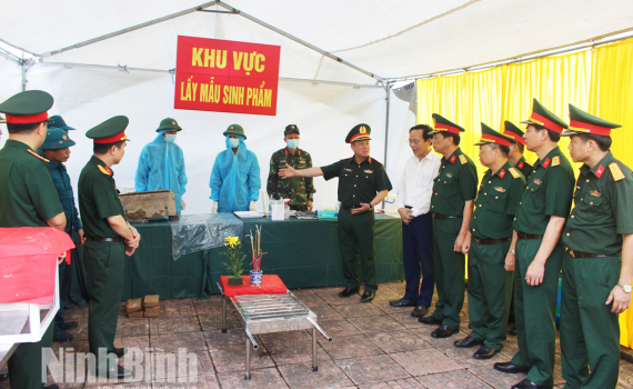 Ban Chỉ đạo 515 Qu&acirc;n khu 3 kiểm tra c&ocirc;ng t&aacute;c triển khai Chiến dịch 500 ng&agrave;y đ&ecirc;m tại Ninh B&igrave;nh