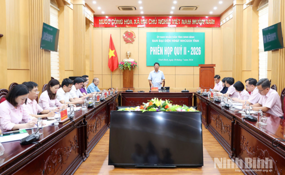 Ban đại diện HĐQT Ng&acirc;n h&agrave;ng Ch&iacute;nh s&aacute;ch x&atilde; hội tỉnh tổ chức phi&ecirc;n họp qu&yacute; II/2026