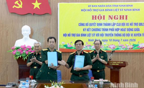 Th&agrave;nh lập CLB đội xe hỗ trợ gia đ&igrave;nh liệt sĩ v&agrave; k&yacute; kết chương tr&igrave;nh phối hợp với Hội truyền thống bộ đội Vị Xuy&ecirc;n