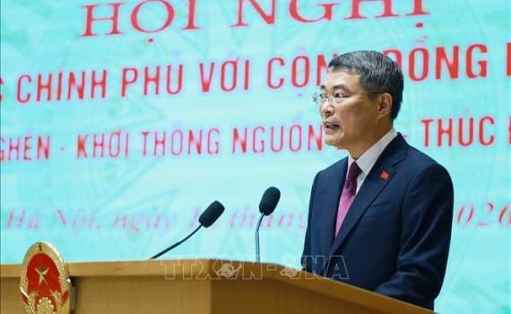 Thủ tướng L&ecirc; Minh Hưng: Chuyển mạnh từ nhận diện, th&aacute;o gỡ kh&oacute; khăn sang ho&agrave;n thiện nền tảng kiến tạo ph&aacute;t triển
