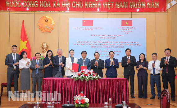Sở X&acirc;y dựng k&yacute; kết Thỏa thuận hợp t&aacute;c với Tập đo&agrave;n X&acirc;y dựng Th&aacute;i B&igrave;nh Dương (Trung Quốc)