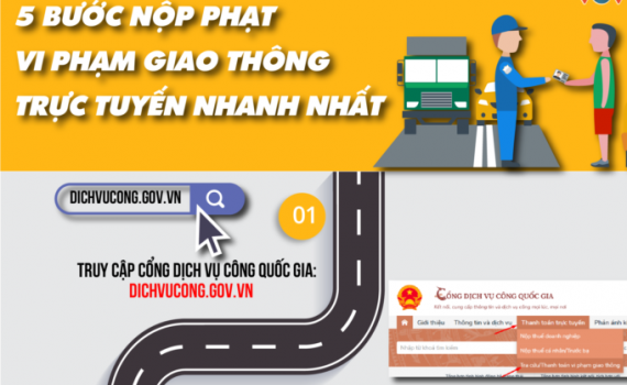 5 bước nộp phạt vi phạm giao th&ocirc;ng trực tuyến nhanh nhất