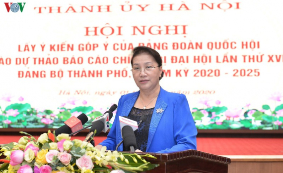 H&agrave; Nội lấy &yacute; kiến của Đảng đo&agrave;n Quốc hội v&agrave;o Dự thảo b&aacute;o c&aacute;o ch&iacute;nh trị