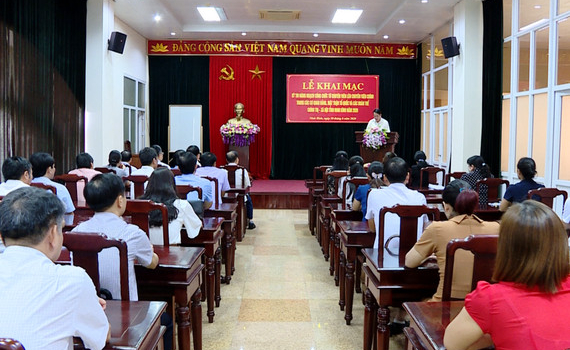 Khai mạc Kỳ thi n&acirc;ng ngạch c&ocirc;ng chức