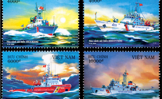 Ph&aacute;t h&agrave;nh bộ tem về biển, đảo với chủ đề &ldquo;T&agrave;u cảnh s&aacute;t biển Việt Nam&rdquo;