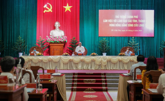 Thủ tướng: C&aacute;c địa phương ĐBSCL đ&atilde; thể hiện tầm nh&igrave;n li&ecirc;n kết v&ugrave;ng