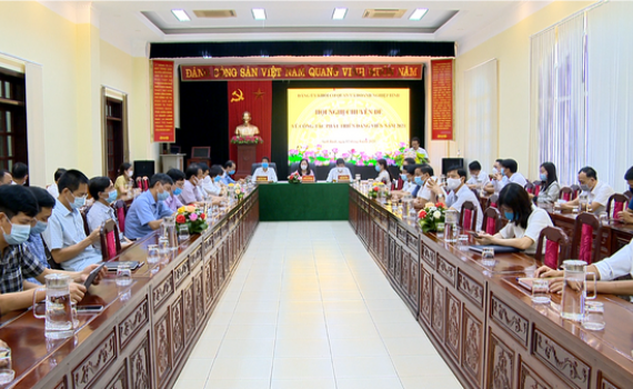 Hội nghị chuy&ecirc;n đề về c&ocirc;ng t&aacute;c ph&aacute;t triển đảng vi&ecirc;n