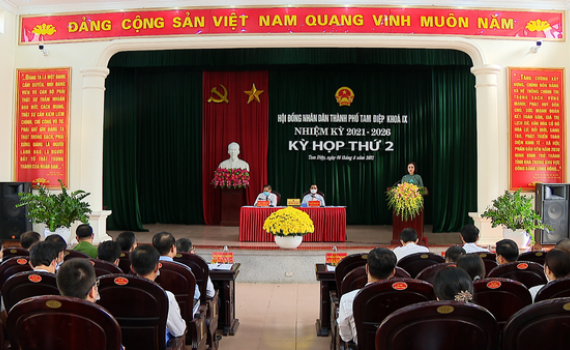 Kỳ họp thứ 2, HĐND th&agrave;nh phố Tam Điệp kh&oacute;a IX
