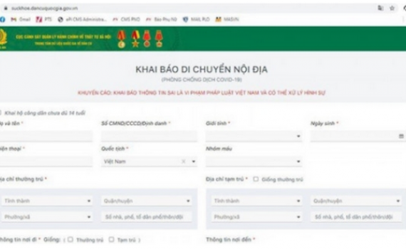 Triển khai hệ thống khai b&aacute;o COVID-19 nhằm giảm &ugrave;n tắc tại c&aacute;c chốt kiểm dịch