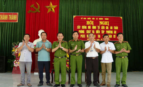 Ra mắt m&ocirc; h&igrave;nh &ldquo;Tổ li&ecirc;n gia an to&agrave;n PCCC&rdquo; tại x&atilde; Kh&aacute;nh Th&agrave;nh