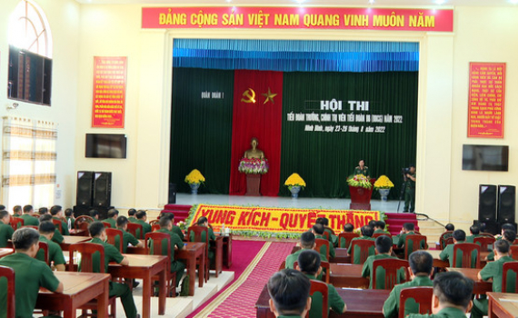 Khai mạc Hội thi Tiểu đo&agrave;n trưởng, Ch&iacute;nh trị vi&ecirc;n Tiểu đo&agrave;n Bộ binh năm 2022.