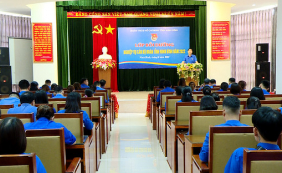 Ban Thường vụ Tỉnh đo&agrave;n tổ chức bồi dưỡng nghiệp vụ c&aacute;n bộ Đo&agrave;n cơ sở năm 2022