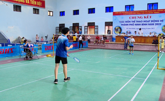  Khai mạc Chung kết c&aacute;c m&ocirc;n thể thao hoạt động h&egrave; TP Ninh B&igrave;nh năm 2022