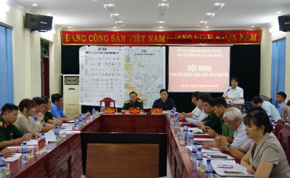 Y&ecirc;n M&ocirc; triển khai nhiệm vụ diễn tập khu vực ph&ograve;ng thủ huyện năm 2022
