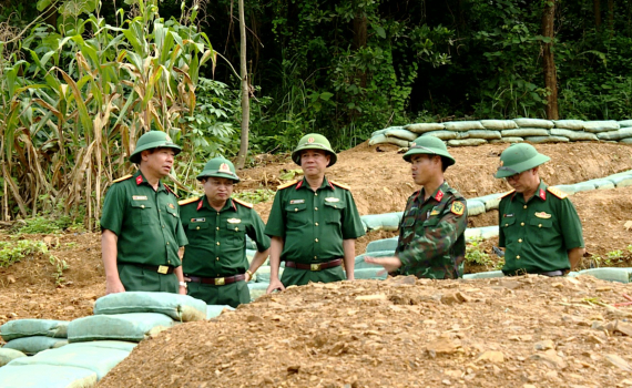 Bộ CHQS tỉnh kiểm tra c&ocirc;ng t&aacute;c chuẩn bị diễn tập năm 2022