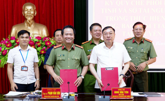 K&yacute; quy chế phối hợp giữa C&ocirc;ng an tỉnh v&agrave; Sở T&agrave;i nguy&ecirc;n v&agrave; M&ocirc;i trường.