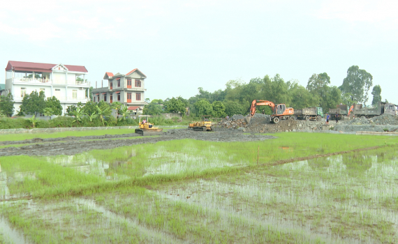 Cưỡng chế, giải ph&oacute;ng mặt bằng dự &aacute;n tại x&atilde; Ninh Nhất