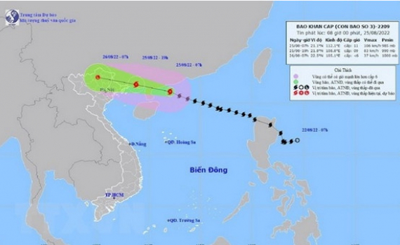 Ho&agrave;n lưu b&atilde;o số 3 g&acirc;y mưa lớn tại Vịnh Bắc Bộ