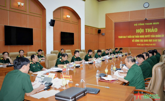 Hội thảo tham gia &yacute; kiến dự thảo Nghị quyết của Qu&acirc;n ủy Trung ương về gi&aacute;o dục đ&agrave;o tạo