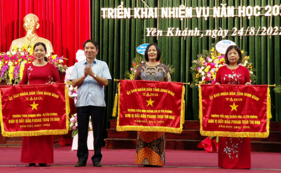 Ng&agrave;nh Gi&aacute;o dục huyện Y&ecirc;n Kh&aacute;nh triển khai nhiệm vụ năm học 2022-2023