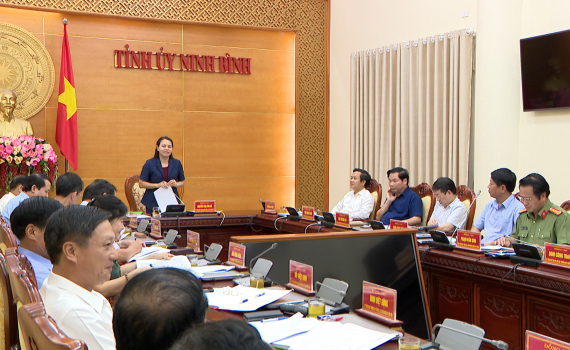 Ban Thường vụ Tỉnh ủy cho &yacute; kiến v&agrave;o một số nội dung quan trọng