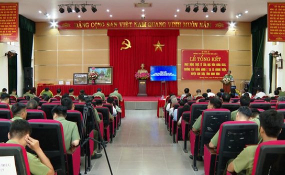 Trường Cao đẳng ANND I tổng kết hoạt động thực tế tại x&atilde; Quang Thiện